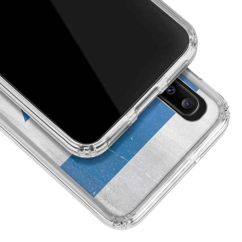 Israel Flag Distressed Galaxy A30 Clear Case